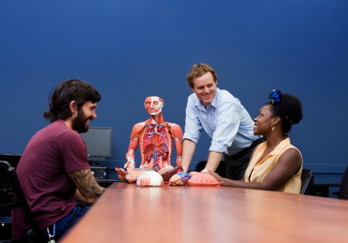 Dr. Wingert and students